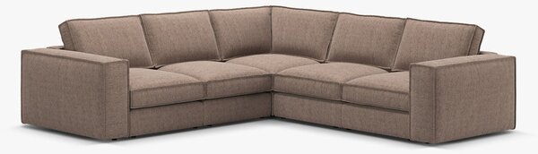 Divano angolare Pola in tessuto strutturato – 284x284x88 cm
