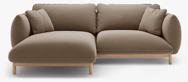 Divano angolare Ada in velluto – 220x179x78 cm