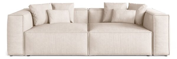 Divano Aveiro 4 posti in tessuto strutturato - 118x86x236