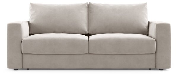 Divano letto Grena 3 posti con contenitore in velluto – 205×100×90 cm