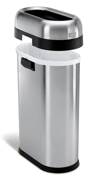 Bidone per rifiuti in acciaio inox 50 l - simplehuman