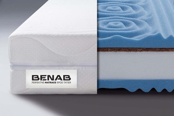 Materasso bifacciale in schiuma media/straordinaria 180x200 cm BonLife HARD - BENAB