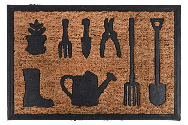 Tappeto in cocco con disegno di attrezzi da giardino Esschert Design Gardener, 40,3 x 60,8 cm - Esschert Design