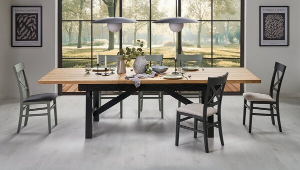 Tavolo Massive 3 allungabile in rovere naturale – 160-250(340)x90x77 cm