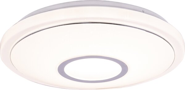 Globo Lighting plafoniera in metallo bianco, LED