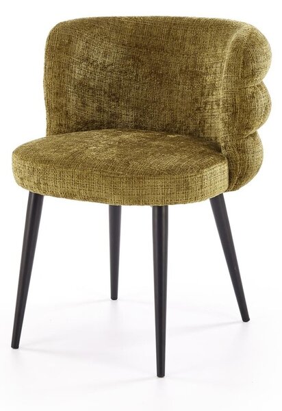 Sedia K575 in tessuto Cremona verde oliva – 62x64x79 cm