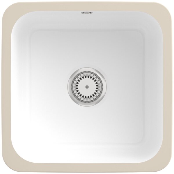 Lavello Villeroy&Boch, lavello da cucina Cisterna 50 White Alpine 445x445mm, larghezza base 50cm