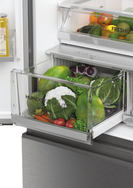 Haier Frigorifero Americano Side by Side Capacit 536 Litri Classe energetica E Raffreddamento No Frost colore Inox - HCW7819EHMP