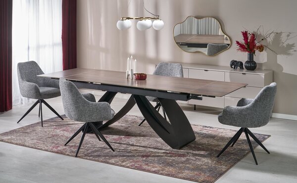 Tavolo allungabile Hilario in finitura noce – 180-260x90x75 cm