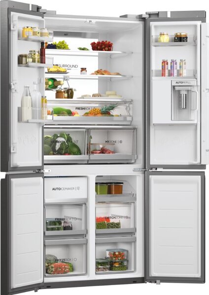 Haier Frigorifero Americano Side by Side Capacit 536 Litri Classe energetica E Raffreddamento No Frost colore Inox - HCW7819EHMP