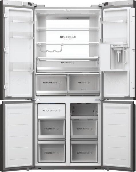 Haier Frigorifero Americano Side by Side Capacit 536 Litri Classe energetica E Raffreddamento No Frost colore Inox - HCW7819EHMP