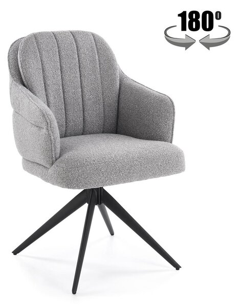 Sedia K570 – Colore Grigio Chiaro – 61x70x92 cm