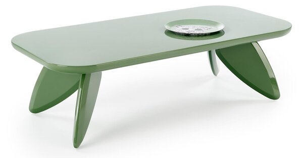 Tavolino Soraya in MDF laccato – verde chiaro – 120x60x36 cm