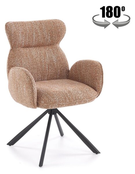 Sedia K571 in tessuto color cannella – 63x64x93 cm
