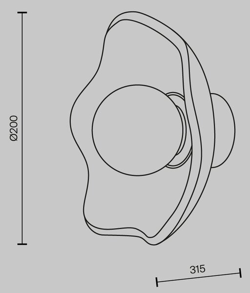 Applique Moderna Miracle Metallo Ottone 1 G9 Ip20