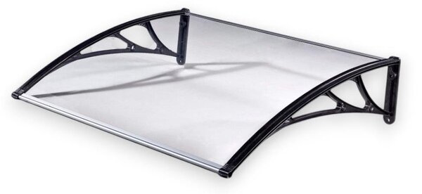 Pensilina tettoia da esterno in ABS per porte e finestre Gripau trasparente - P75xL95 cm