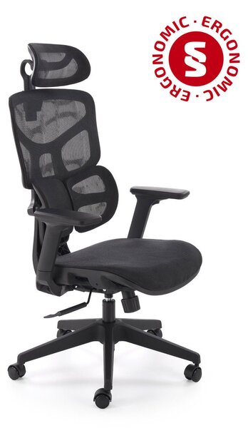 Sedia da ufficio Macar ergonomica nera – 71x69x127-133 cm