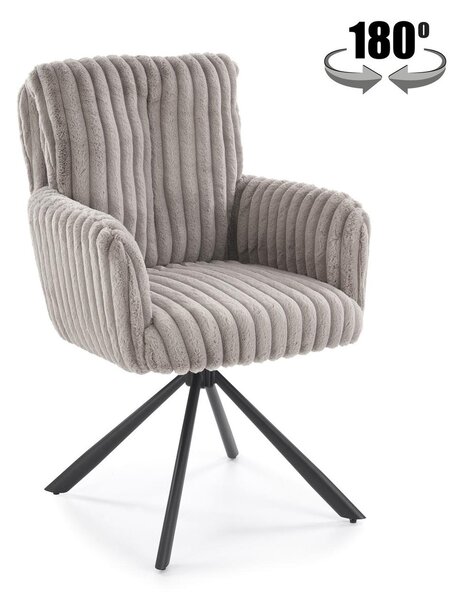 Sedia K572 in tessuto grigio – 62x68x93 cm