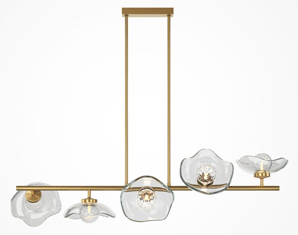 Lampadario Moderno Miracle Metallo Ottone 5 G9 Ip20
