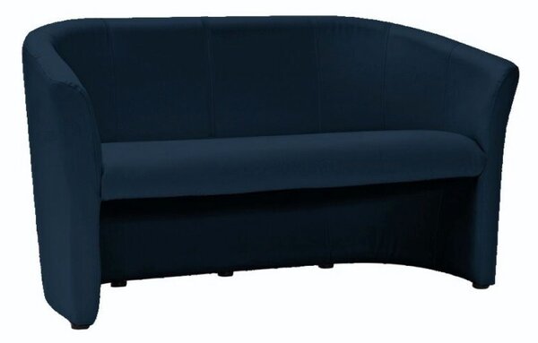 Divano TM-3 in ecopelle blu navy – 160x60x76 cm