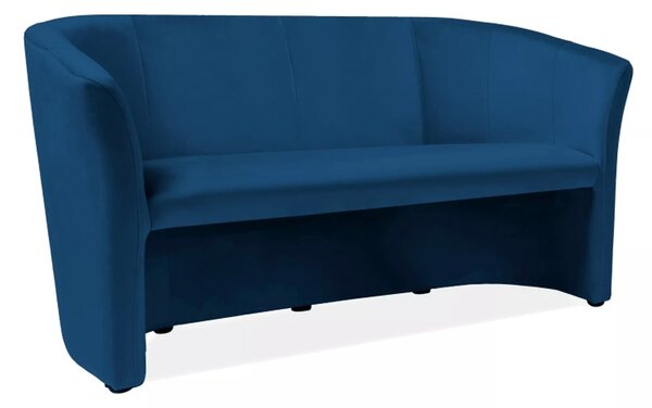 Divano TM-3 Velvet in velluto blu navy – 160x60x76 cm