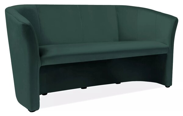 Divano TM-3 Velvet in velluto verde – 160x60x76 cm