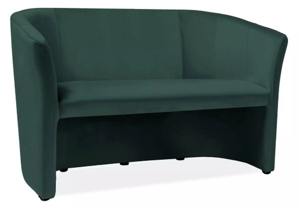 Divano TM-2 Velvet in velluto verde – 126x60x76 cm