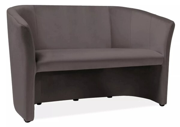 Divano TM-2 Velvet in velluto grigio – 126x60x76 cm