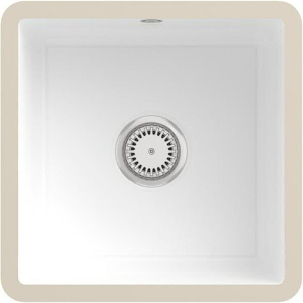 Villeroy & Boch Subway 50 - Lavello in Vetroceramica 44x44 cm, CeramicPlus, bianco alpino 332501R1