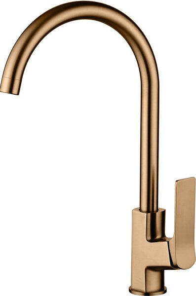 Rubinetto per lavabo in rame spazzolato Rubinetto per lavabo in piedi Agitatore
