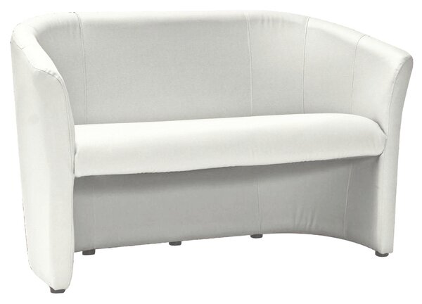 Divano TM-2 in ecopelle bianca – 126x60x76 cm