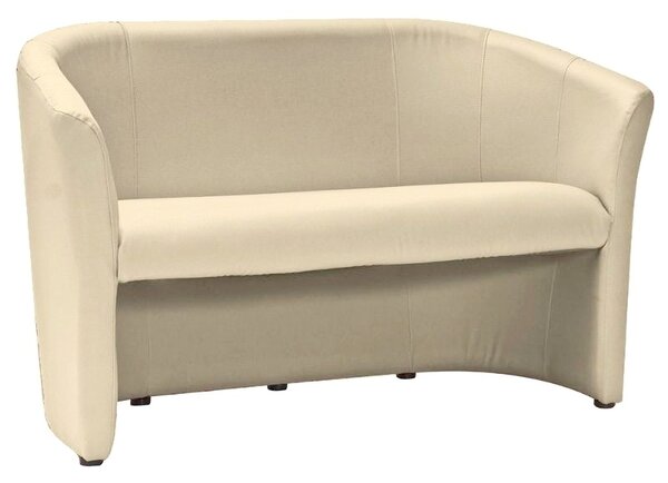 Divano TM-2 in ecopelle crema – 126x60x76 cm