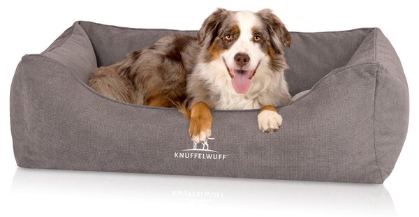 Letto ortopedico per cani Knuffelwuff con cuscino reversibile, modello Baltimore, 120x80 cm, colore grigio
