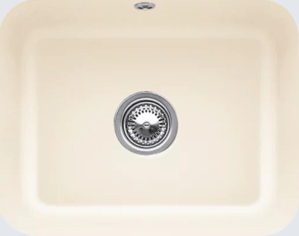 Lavello Villeroy&Boch, lavello da cucina Cisterna 60C Ivory 550x440mm, larghezza base 60cm