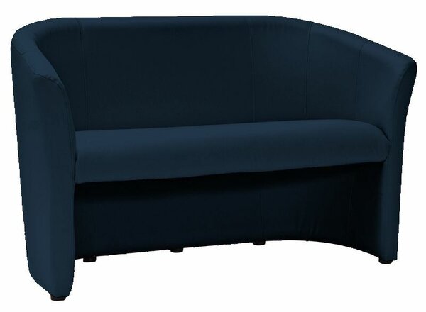 Divano TM-2 in ecopelle blu navy – 126x60x76 cm