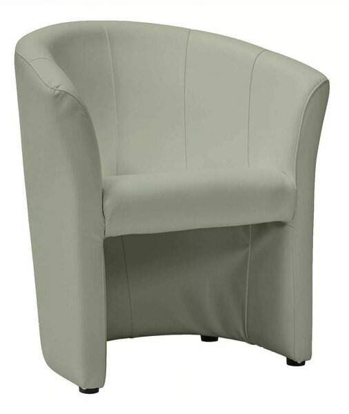 Poltrona TM-1 in ecopelle grigia – 67x60x76 cm
