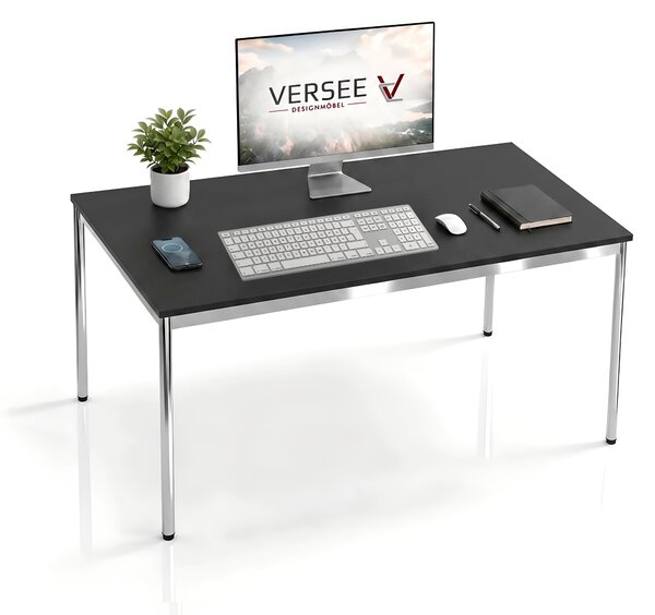 Scrivania / tavolo da conferenza VERSEE VST1 140x100 cm nero - regolabile in altezza, stabile