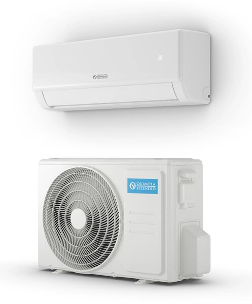 OLIMPIA SPLENDID Climatizzatore 10000 Btu Inverter Monosplit Condizionatore con Pompa di Calore Classe A++/A+ R32 Wifi (Unit Interna + Unit Ester