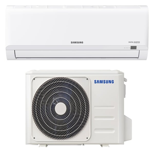 Samsung Climatizzatore 12000 Btu Inverter Monosplit Condizionatore con Pompa di Calore Classe A++/A+ Gas R32 (Unit Interna + Unit Esterna) - AR18