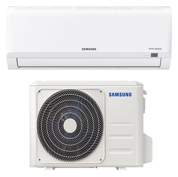 Samsung Climatizzatore 12000 Btu Inverter Monosplit Condizionatore con Pompa di Calore Classe A++/A+ Gas R32 (Unit Interna + Unit Esterna) - AR18