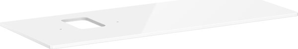 Hansgrohe Xelu Q Console avec découpe à gauche, 1360x550, pour vasque à poser, avec trou pour robinet, 54123050, 54123050