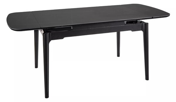 Tavolo Sento in ceramica nero opaco – 120/180x80x75 cm