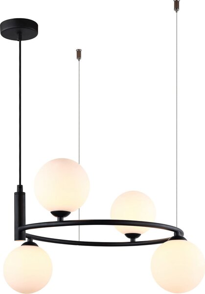 Italux Amily lampadario moderno nero MDM-3974/4 BK