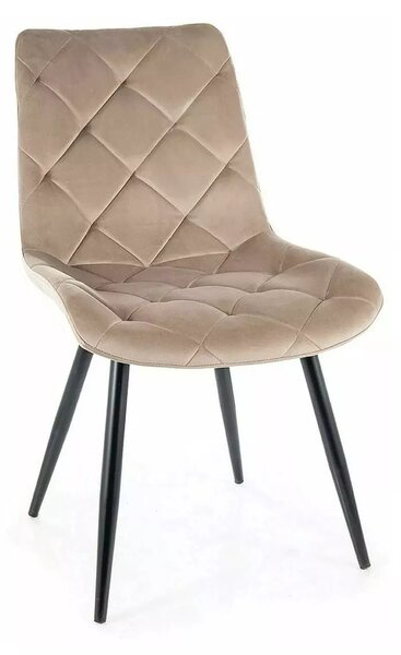 Sedia Ralph Velvet beige scuro – 51x42x94 cm