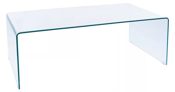 Tavolino Priam A in vetro trasparente – 120x60x42 cm