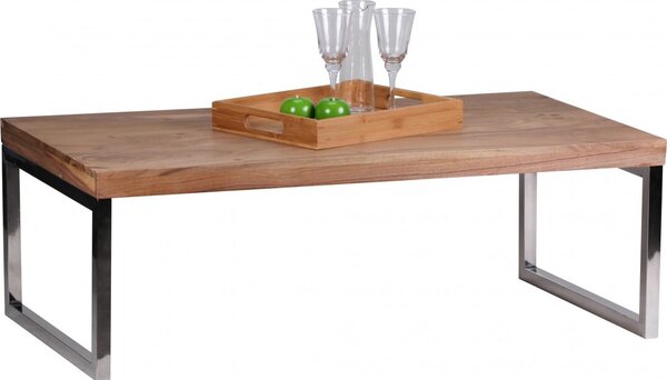 Tavolino in acacia massiccia Wohnling 120 x 60 x 40 cm WL1.458