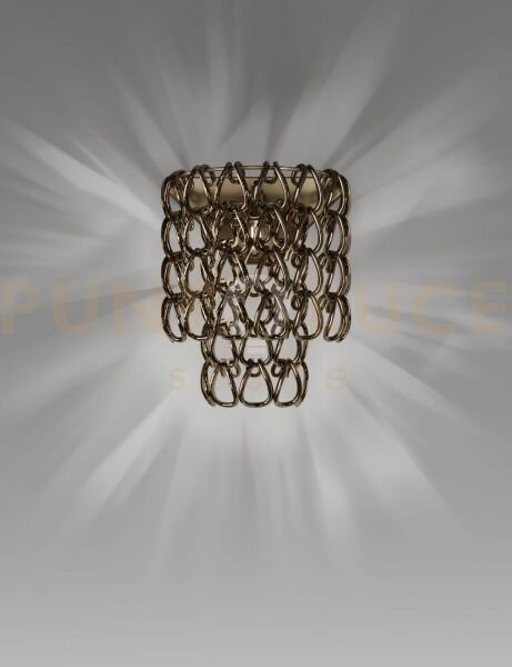 Minigiogali applique a parete cristallo bronzo montatura bronzo opa