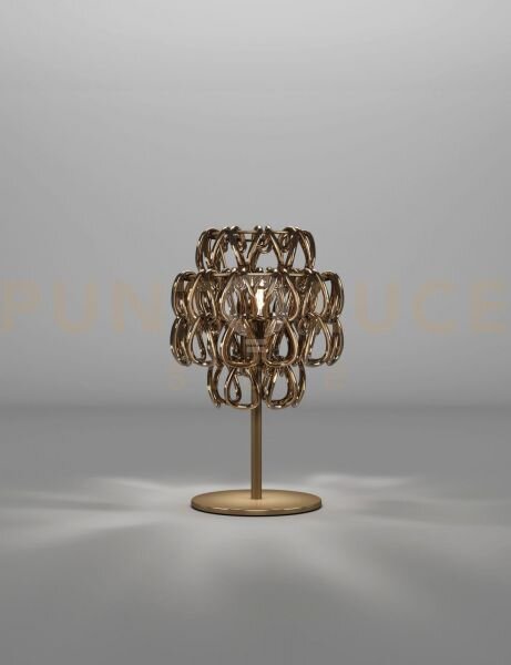 Minigiogali lampada da tavolo cristallo bronzo montatura bronzo opa