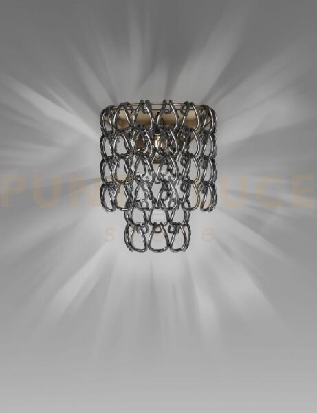Minigiogali applique a parete cristallo nickel nero montatura bronz