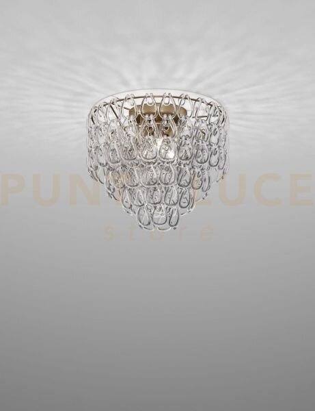 Minigiogali lampadario a soffitto 50 cristallo trasparente montatur
